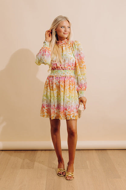 Whimsy And Wishes Floral Mini Dress
