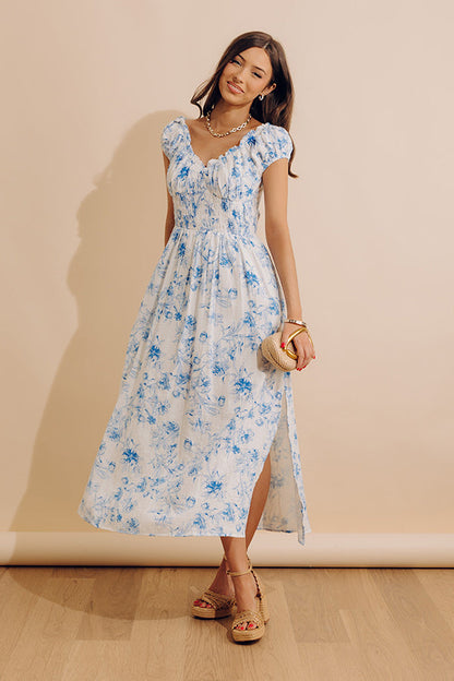 Sweet Attention Floral Midi Dress