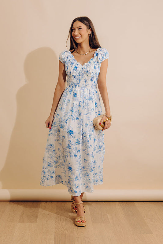 Sweet Attention Floral Midi Dress