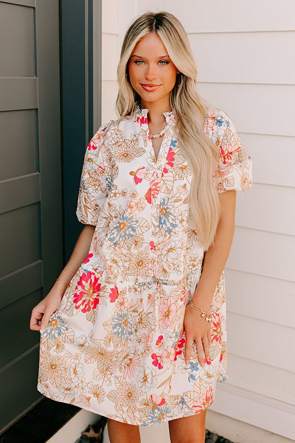 Countryside Bliss Floral Mini Dress