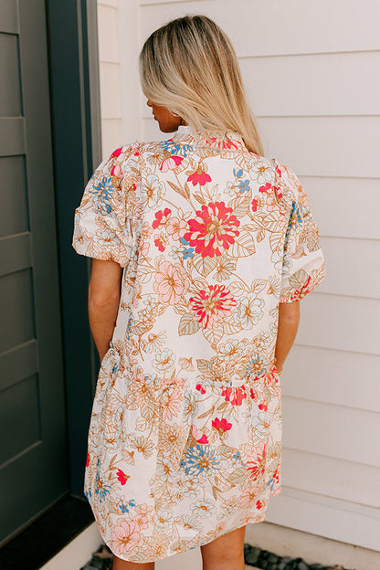 Countryside Bliss Floral Mini Dress