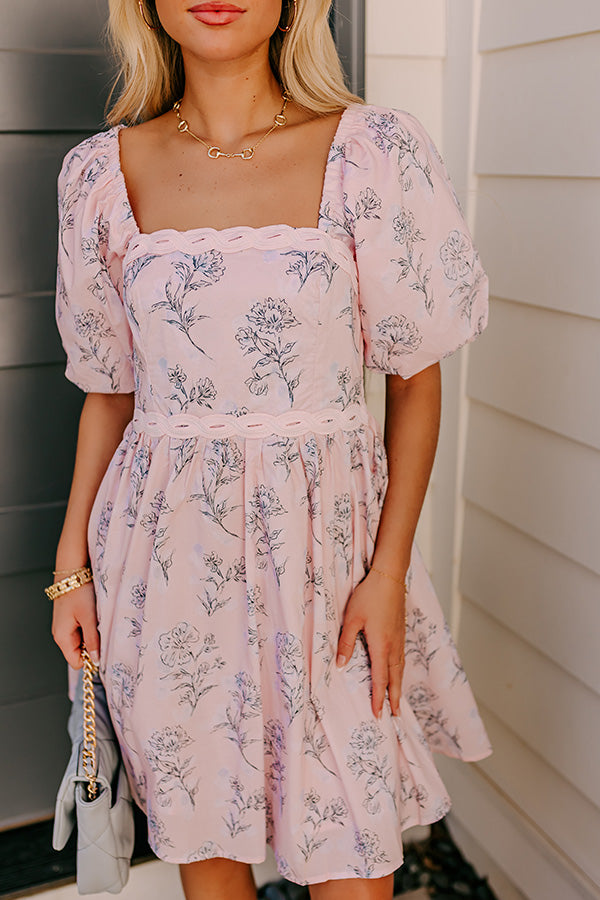 Wisteria Avenue Floral Mini Dress