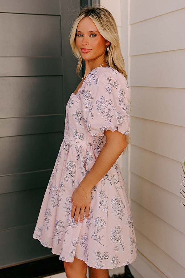 Wisteria Avenue Floral Mini Dress