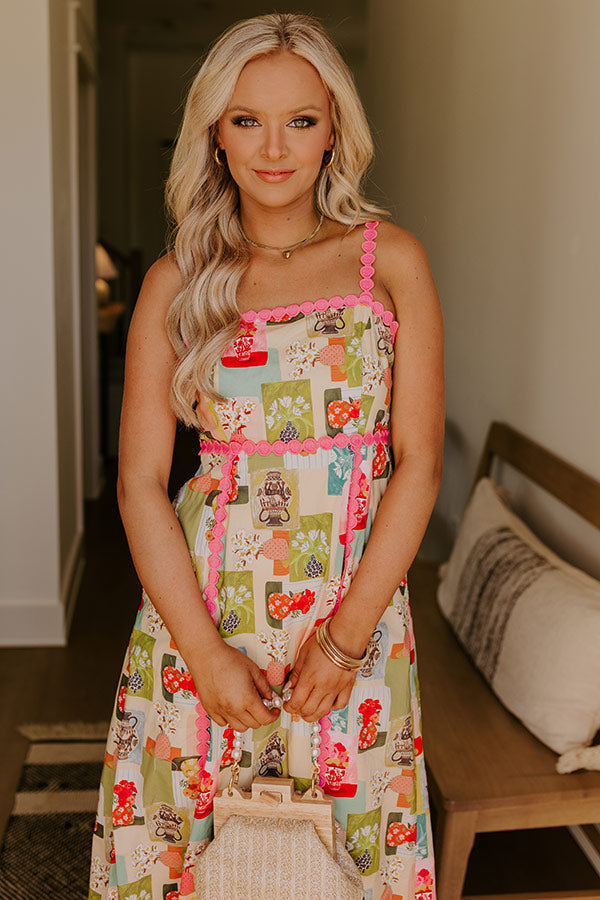 Wildflower Bouquet Midi Dress