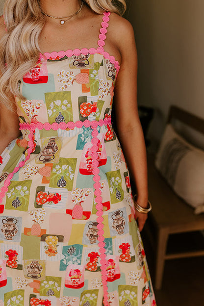 Wildflower Bouquet Midi Dress