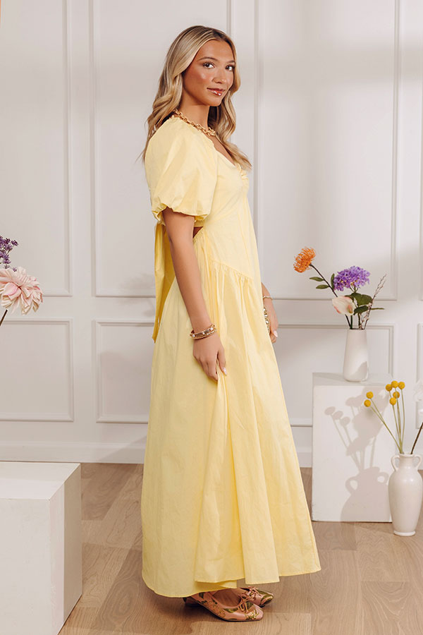 Darling Touch Poplin Maxi Dress
