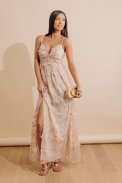 First Impression Embroidered Maxi Dress