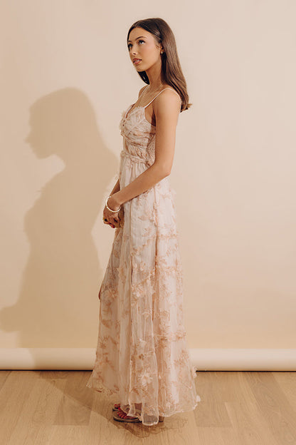 First Impression Embroidered Maxi Dress
