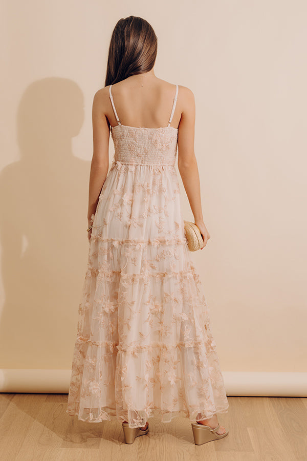 First Impression Embroidered Maxi Dress