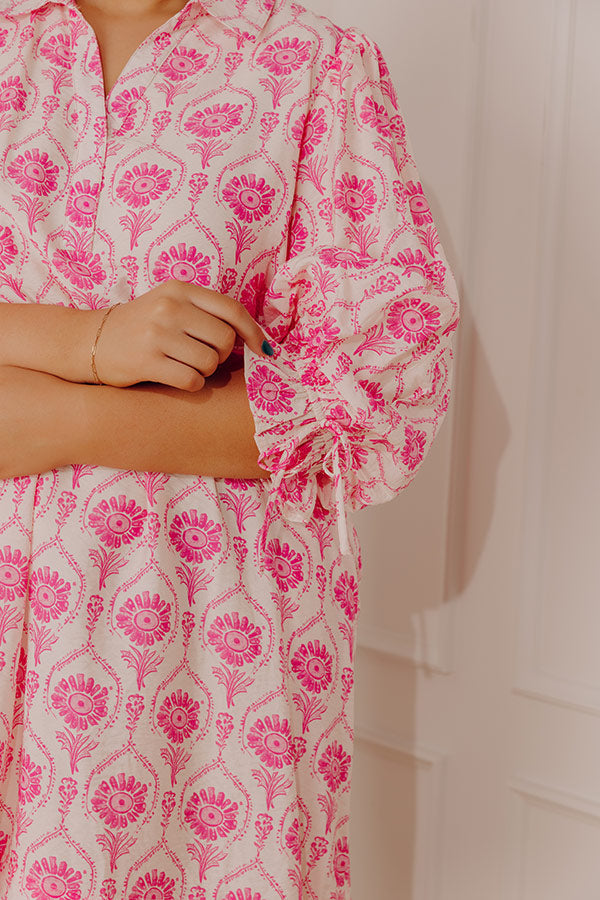 Happy Petals Floral Mini Dress Curves