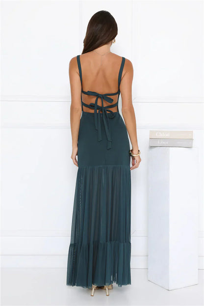 Bloom District Maxi Dress Teal