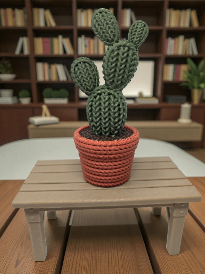 3D Printed Knitted-Style Cactus