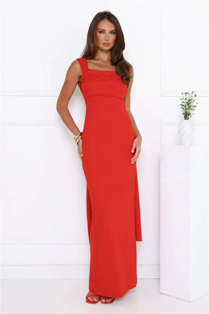 Crimson Crush Maxi Dress Red