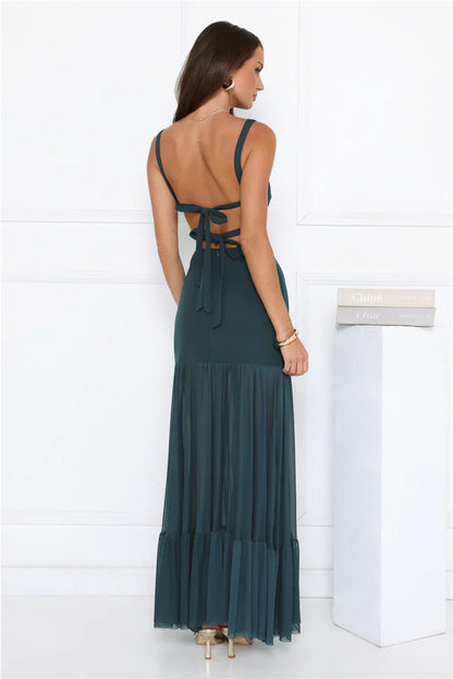Bloom District Maxi Dress Teal