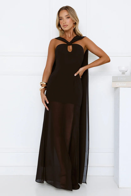 Dressed To Perfection Maxi Dress Black