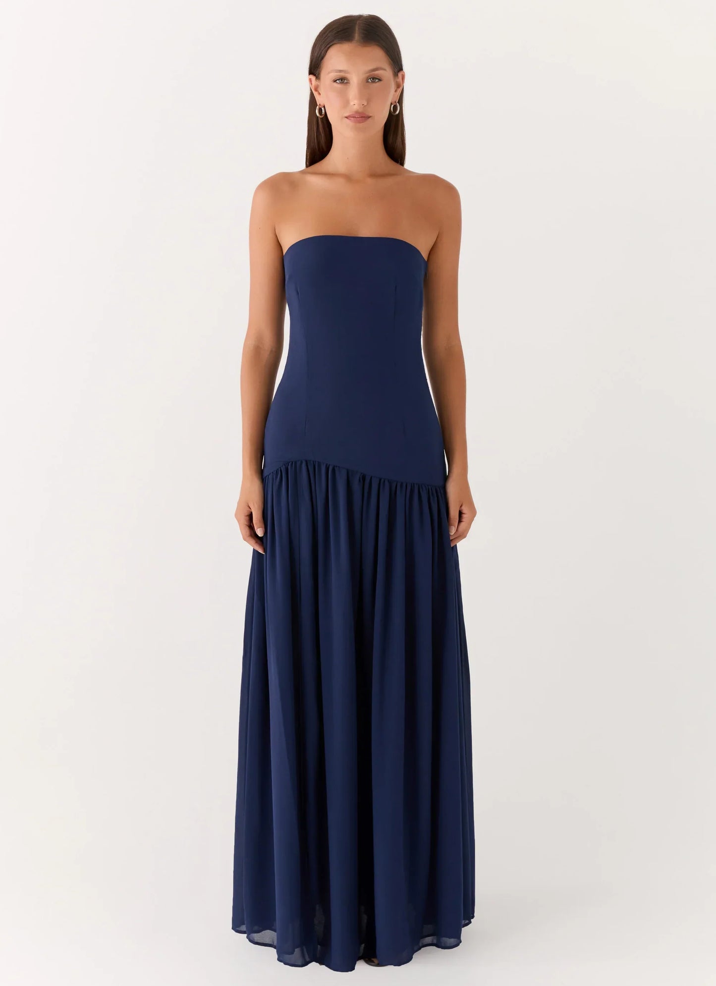 Eden Strapless Maxi Dress - Navy