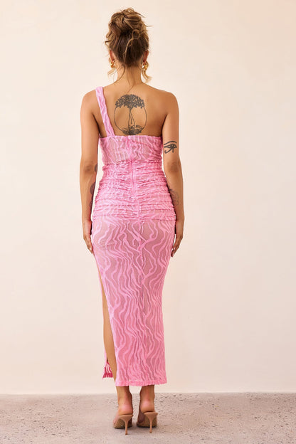 Spotlight Lace Maxi Dress - Pink