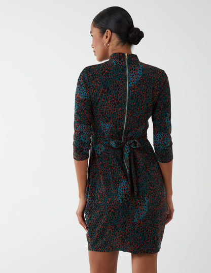High Neck Tulip Dress