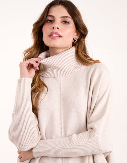 Roll Neck Pocket Jumper
