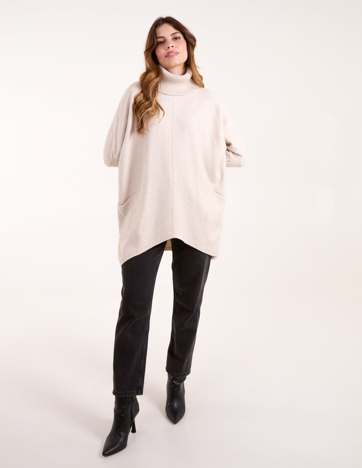 Roll Neck Pocket Jumper