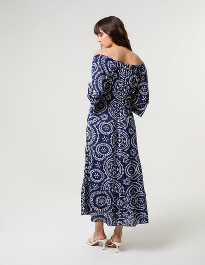 Bardot Coconut Button Maxi Dress