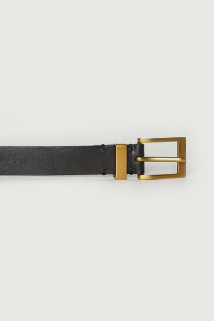 GENUINE LEATHER SQUARE BUCKLE BELT