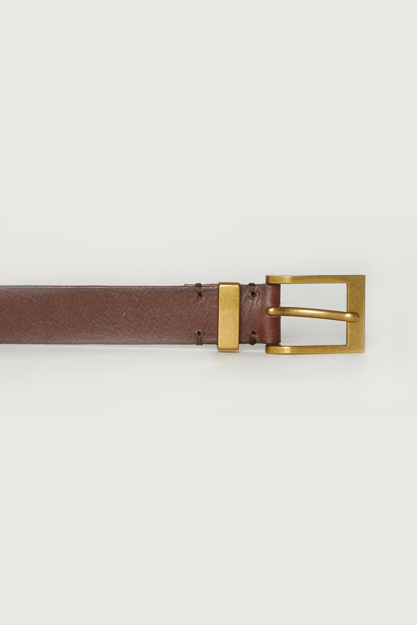 GENUINE LEATHER SQUARE BUCKLE BELT