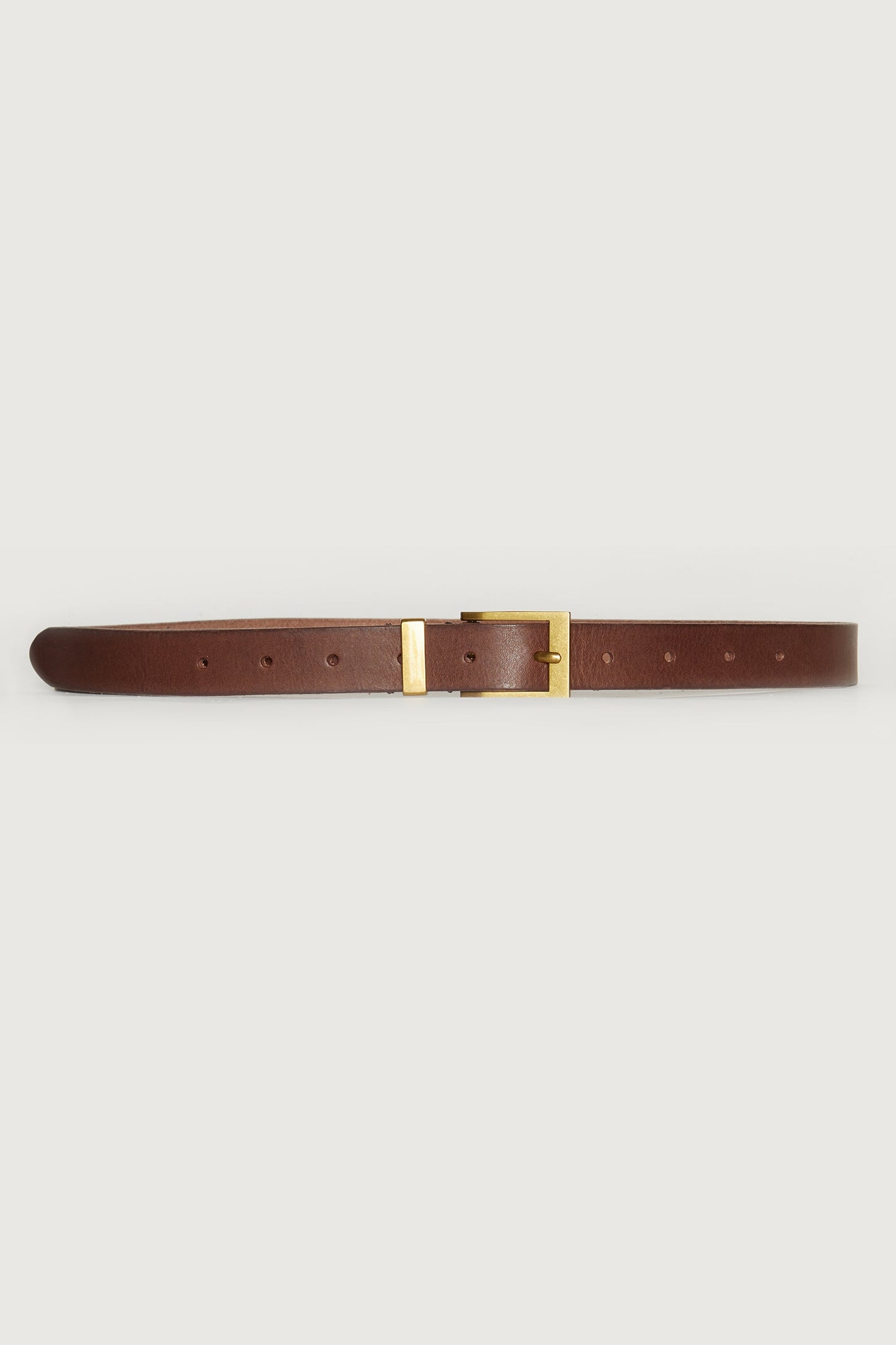 GENUINE LEATHER SQUARE BUCKLE BELT