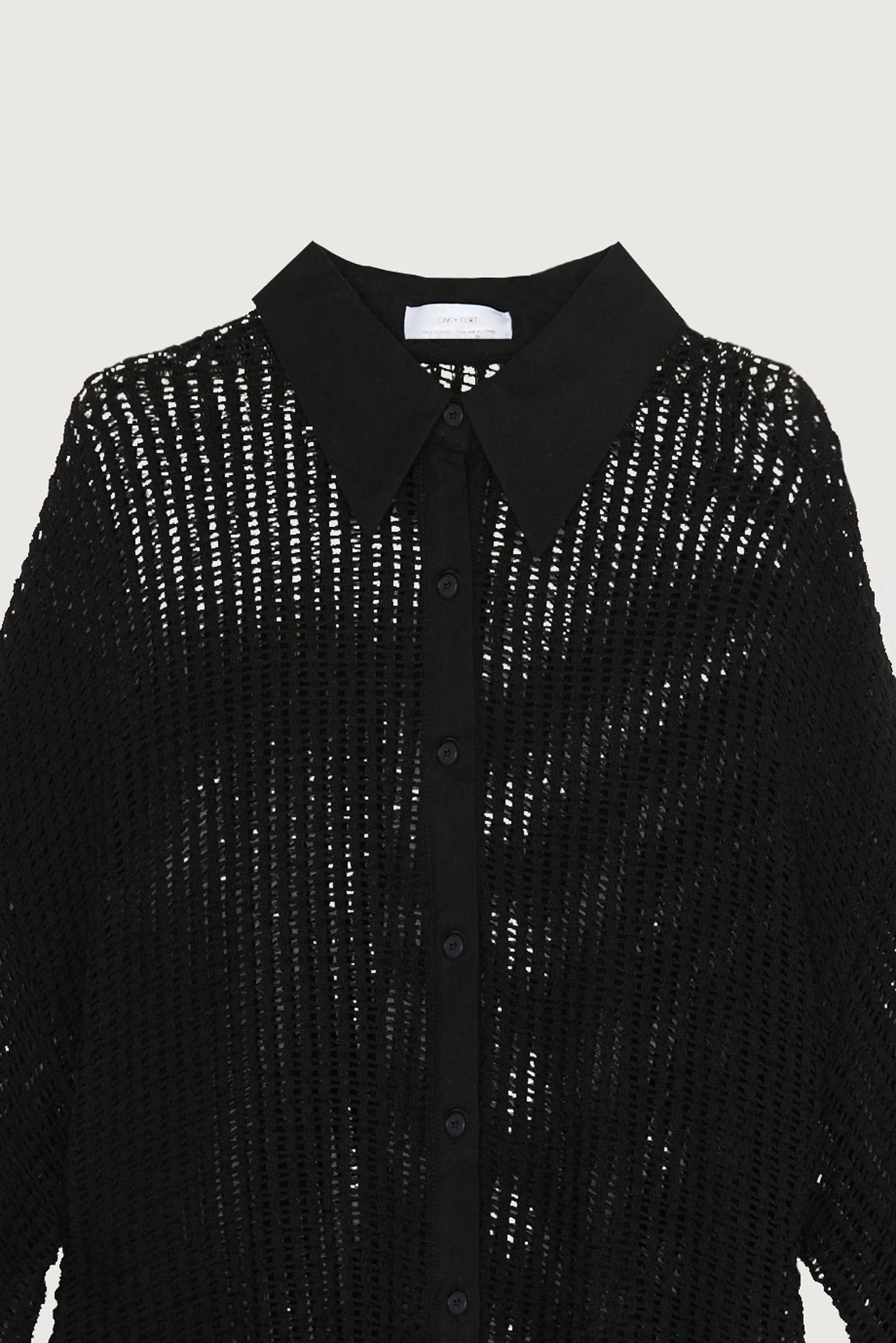 MESH BUTTON UP
