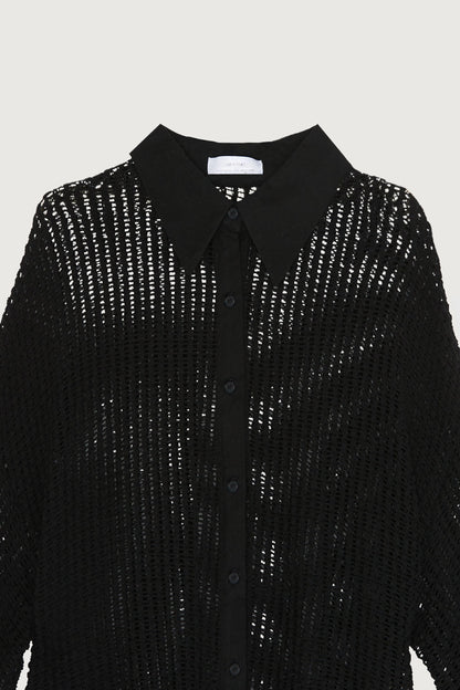 MESH BUTTON UP