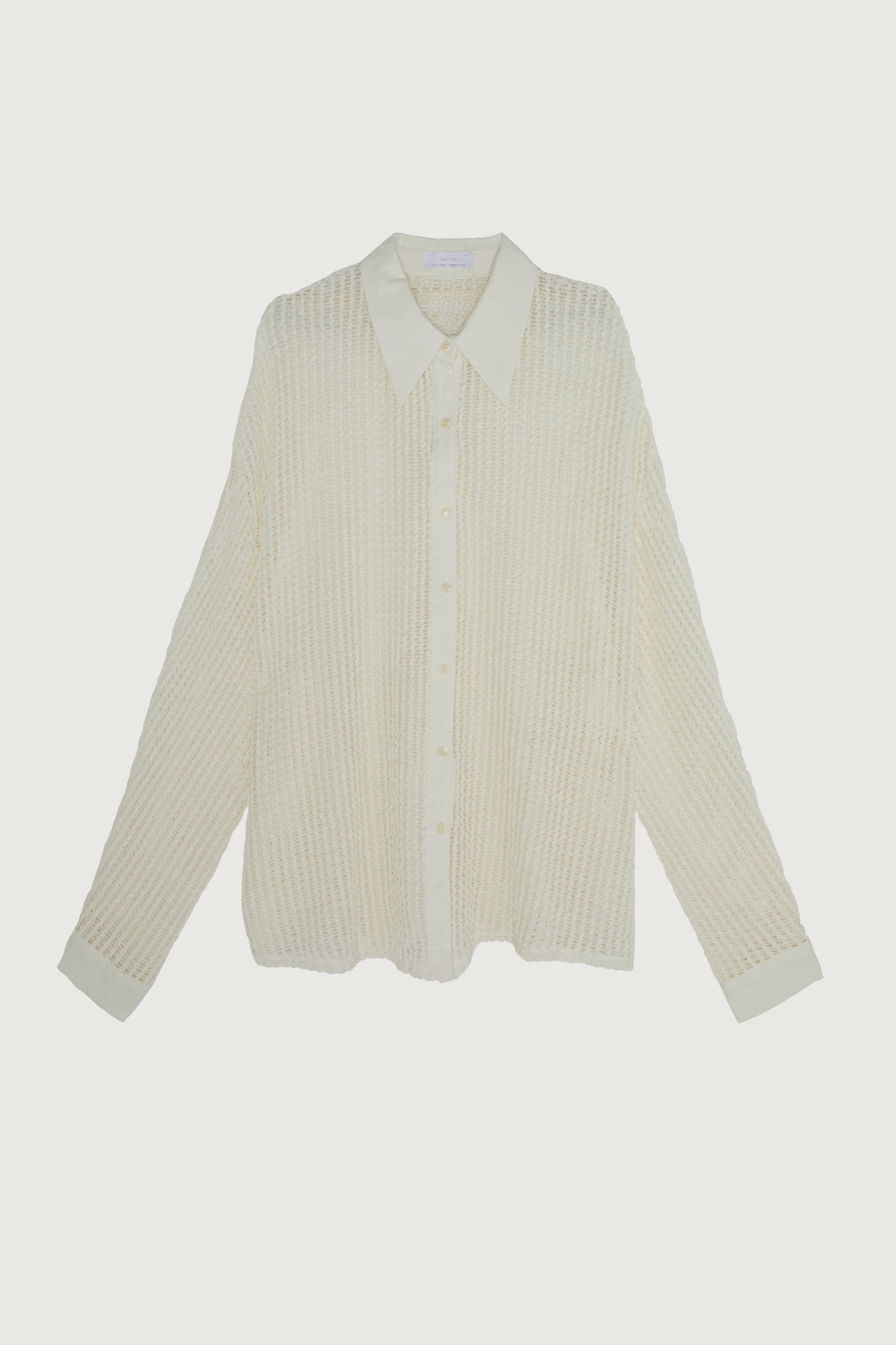 MESH BUTTON UP