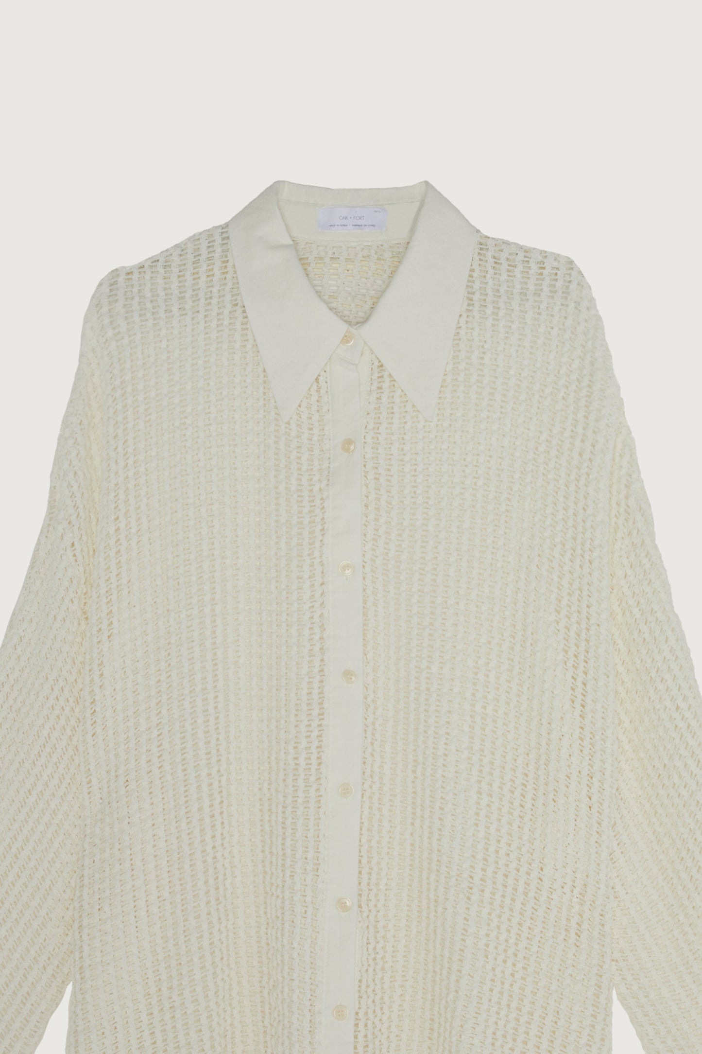 MESH BUTTON UP