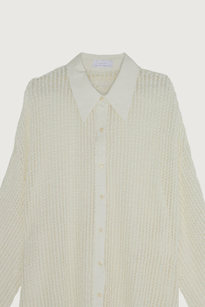 MESH BUTTON UP