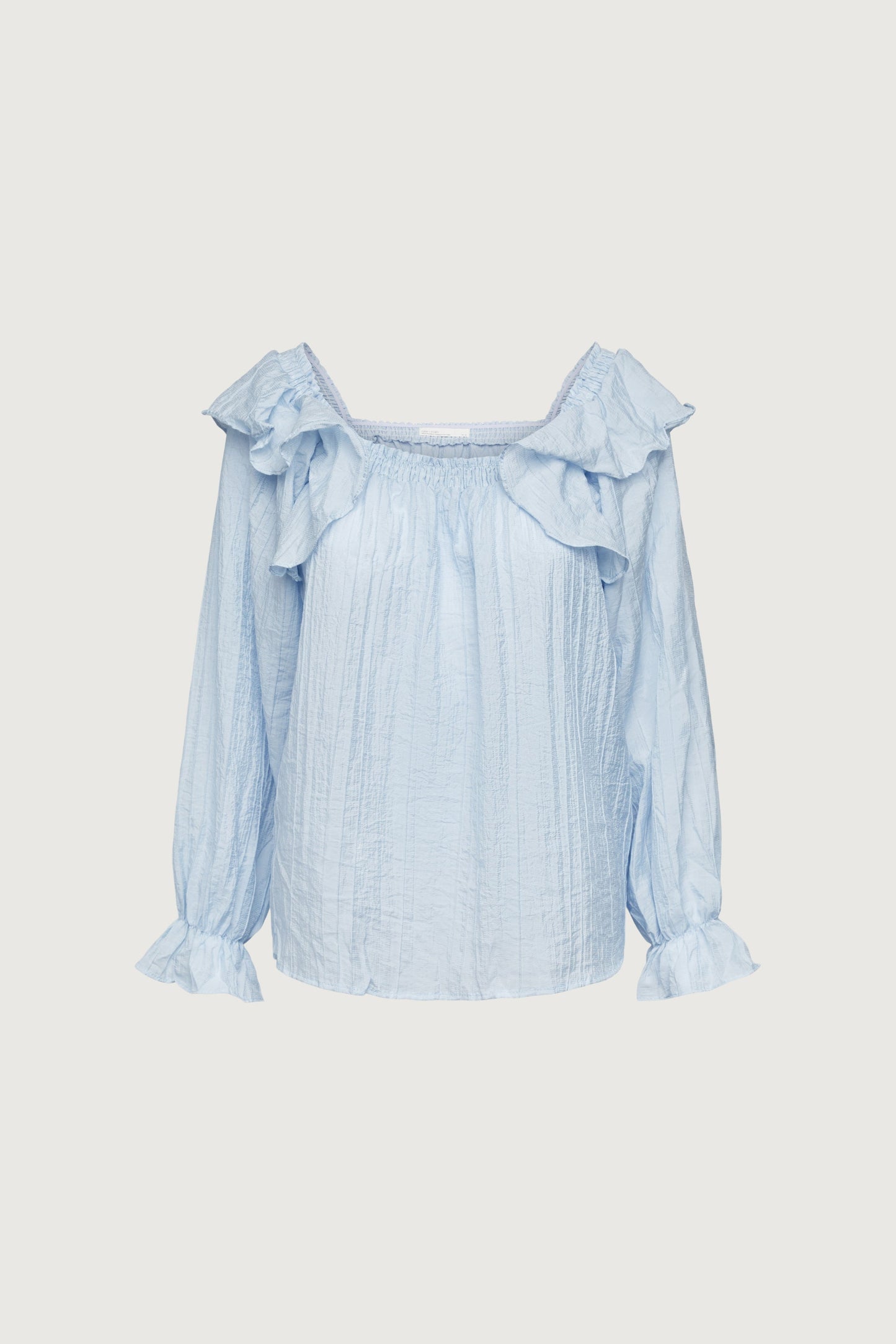 LONG SLEEVE RUFFLED BLOUSE
