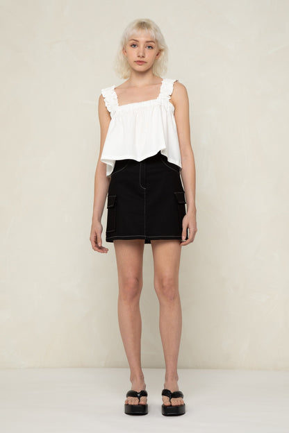 CROPPED SQUARE NECK TANK