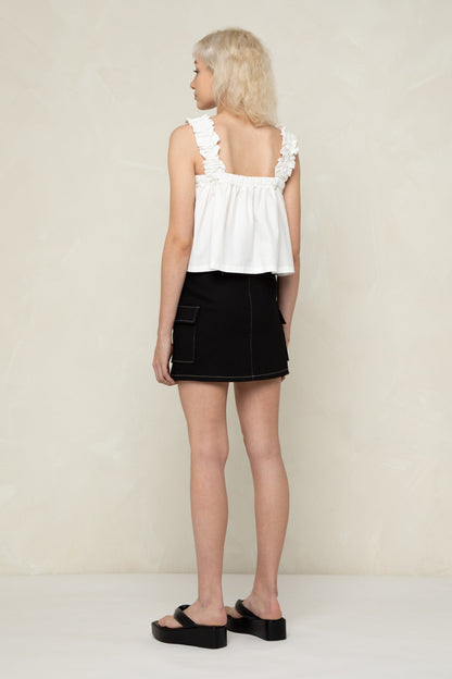 CROPPED SQUARE NECK TANK
