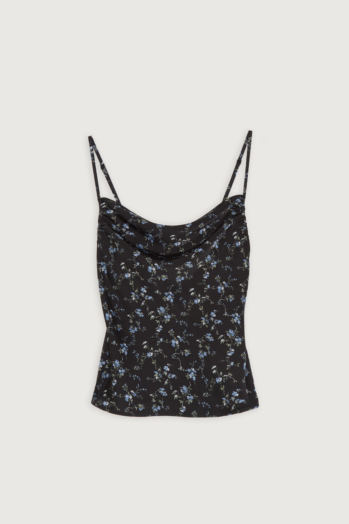 FLORAL SATIN TANK TOP