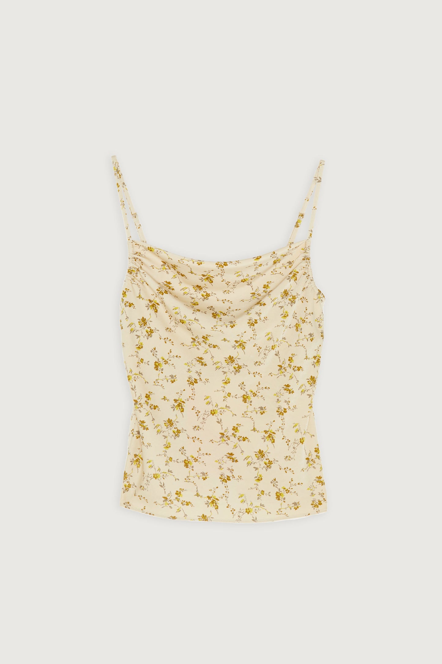 FLORAL SATIN TANK TOP