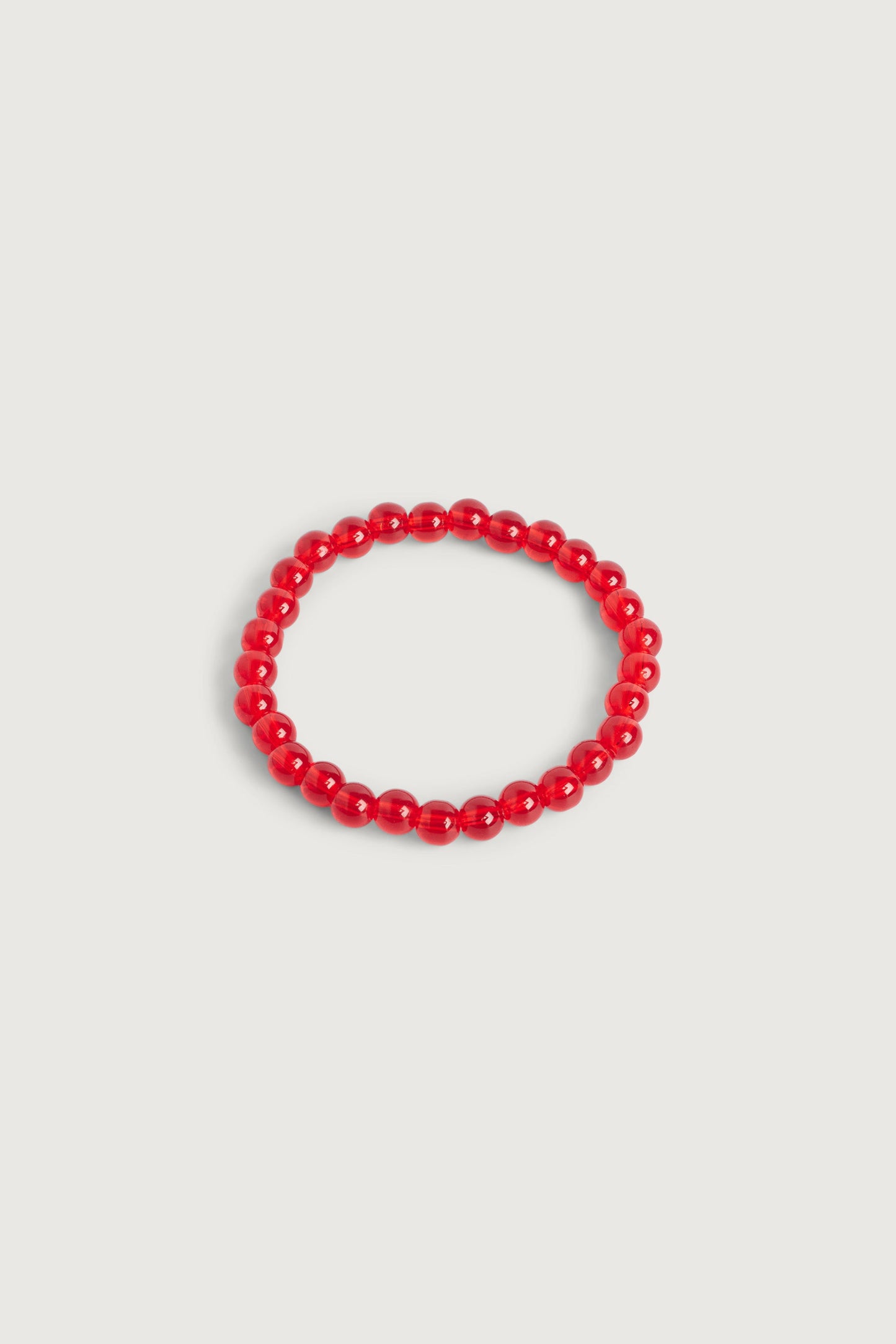 RED BEADED BRACELET
