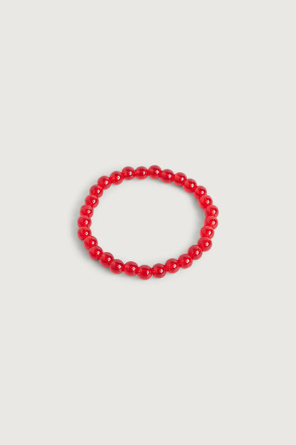 RED BEADED BRACELET