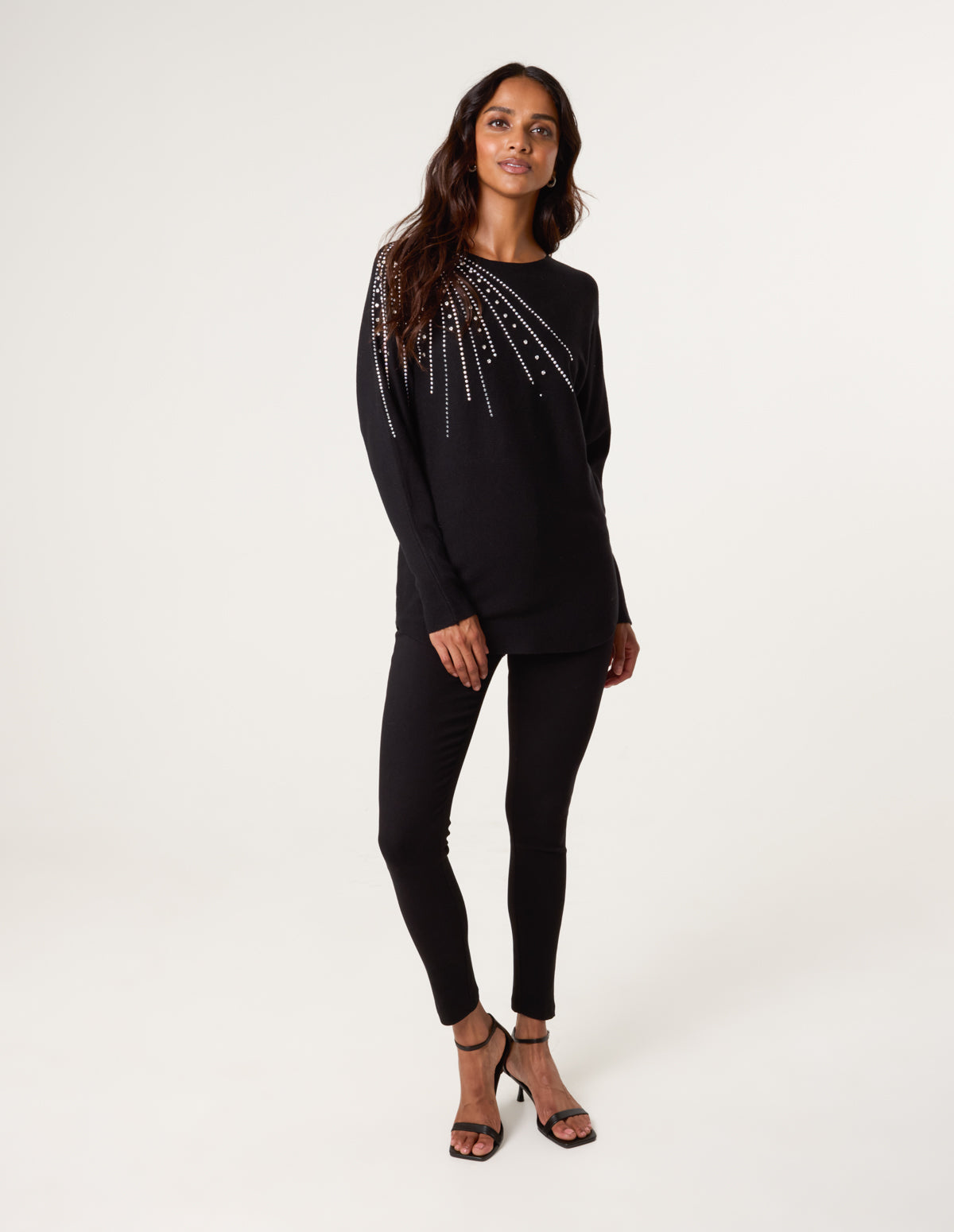 Jumper With Shoulder Embellishment