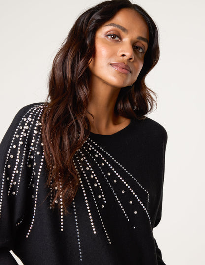 Jumper With Shoulder Embellishment