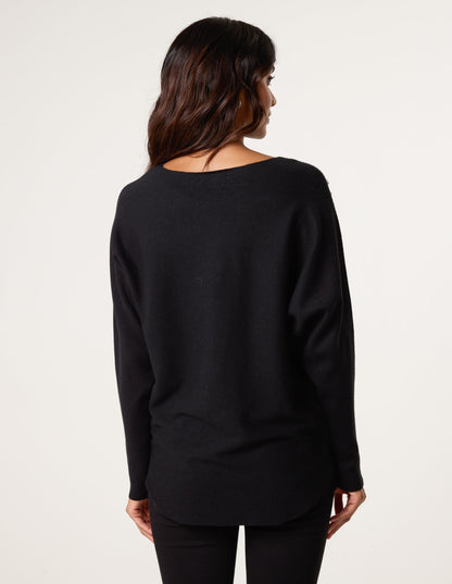 Jumper With Shoulder Embellishment
