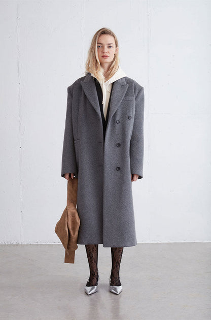 OVERSIZED WOOL BLEND COAT