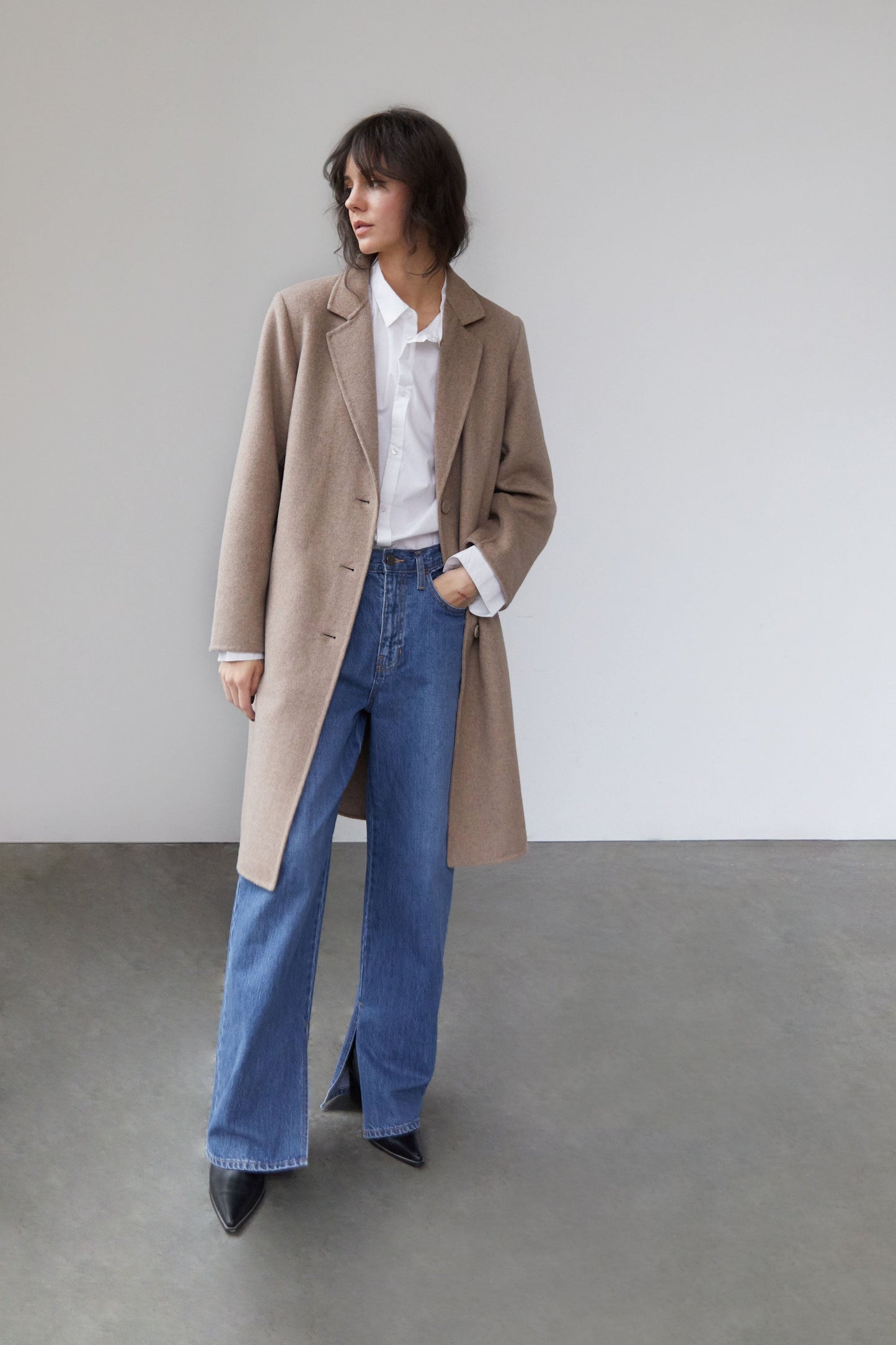 CLASSIC FIT WOOL BLEND COAT