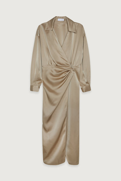 MIDI WRAP DRESS