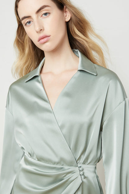 MIDI WRAP DRESS