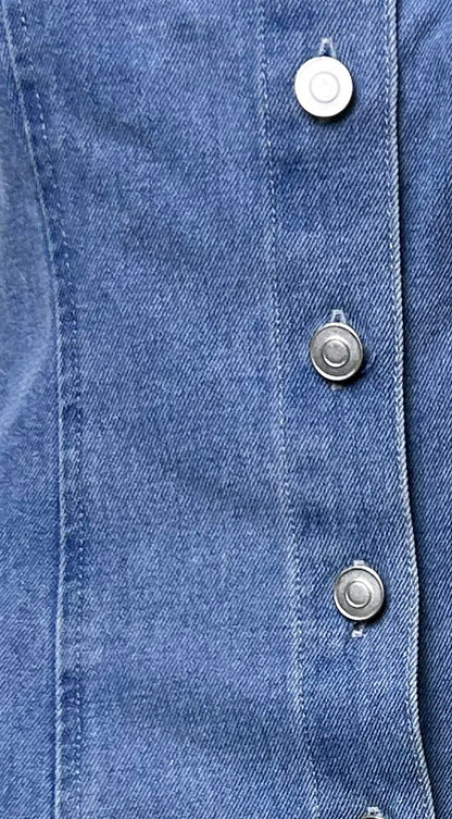 Elba Demin Mini Dress - Blue