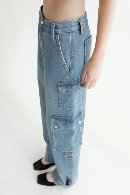 OAK 02 RELAXED MID-RISE CARGO JEAN