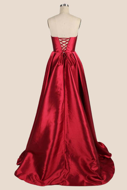 Cowl Neck Yellow Satin A-line Formal Dress